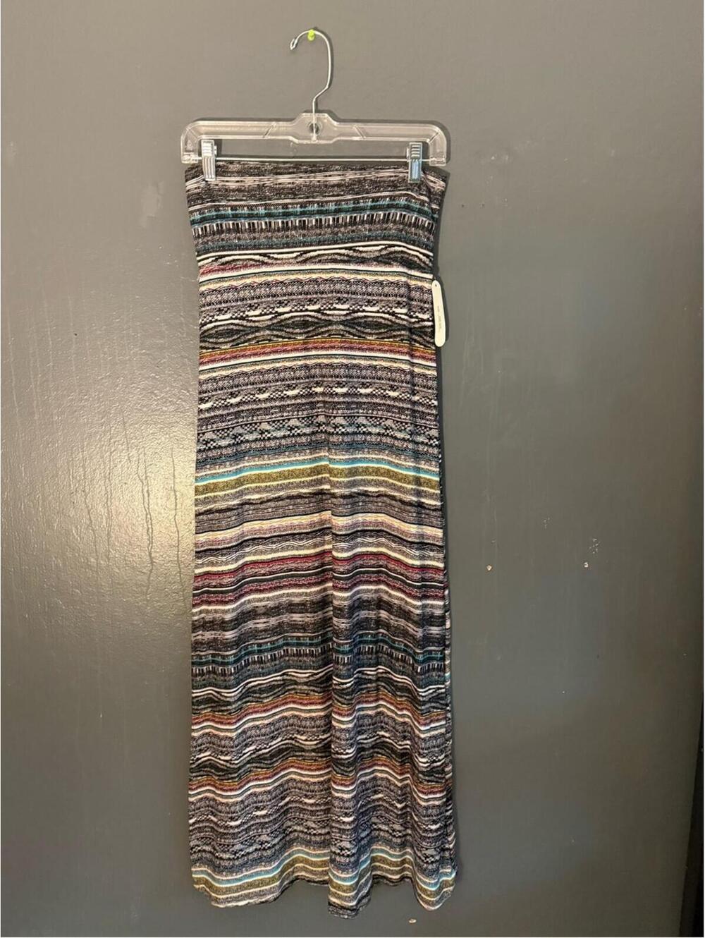 Eevee Women's Multicolor Striped Maxi Skirt - New with Tags